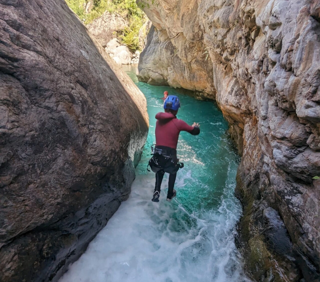 saut canyoning pyrénées val d'azun