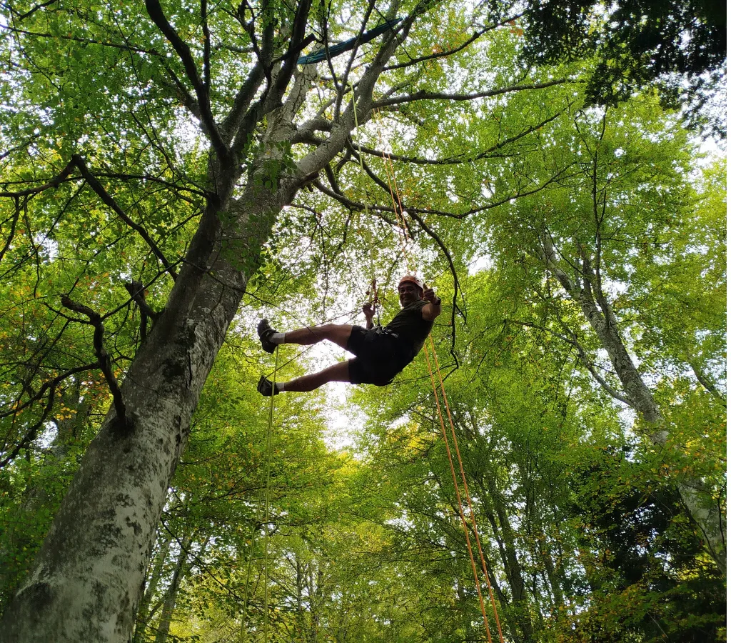 escalade d'arbre val d'azun bmva
